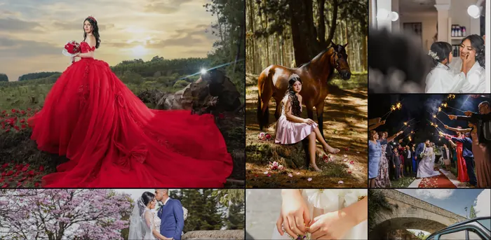 Wedding and quinceañera gallery on the Andrés Narváez Fotografía website